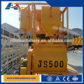 China Compulsory double-shaft concrete mixer JS500 for sale